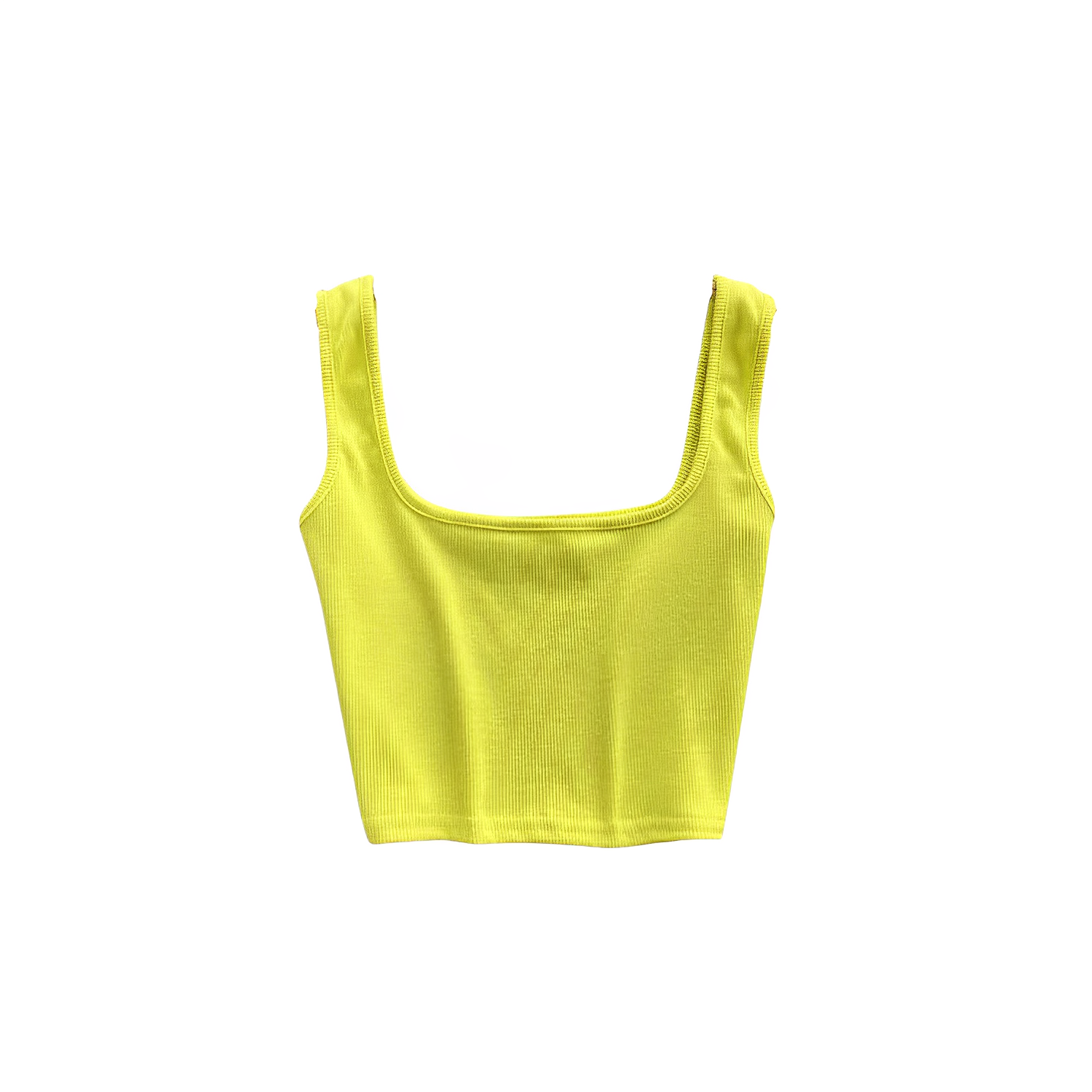 Sunny yellow crop top to brighten your outfit.